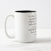 self-love quote  zweifarbige tasse (Links)