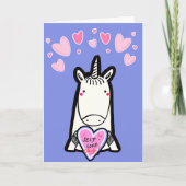 Self-Love Unicorn Karte (Vorderseite)