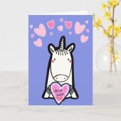 Self-Love Unicorn Karte (Gelbe Blume)