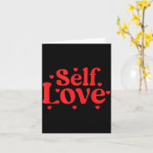 Self Love Valentines Day Self Care Womens Karte (Gelbe Blume)