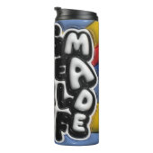 SELF MADE - Afro-American Woman Tumbler Thermosbecher (Nach rechts gedreht)