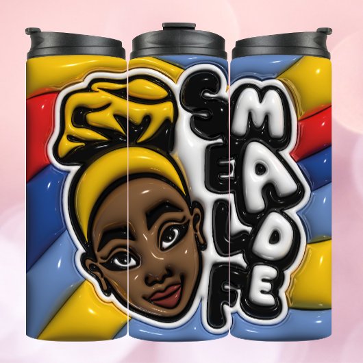 SELF MADE - Afro-American Woman Tumbler Thermosbecher