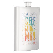 Self Made Man | Funny LGBTQ | Pride Month Flachmann (Rechts)