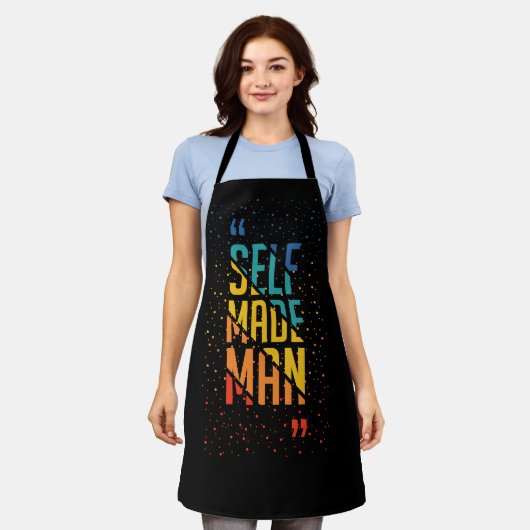 Self Made Man | Funny LGBTQ | Pride Month Schürze (Getragen)