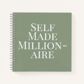 Self Made Millionaire Vision Board Journal Notizblock (Vorderseite)