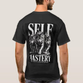 Self Mastery Motivational Black Tee (Rückseite)