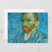 Self-Portrait, 1889 by Vincent van Gogh Postkarte (Vorne/Hinten)