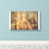 SELF PORTRAIT - Contemplative artist Leinwanddruck (Insitu (Holzboden))