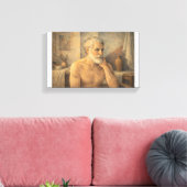 SELF PORTRAIT - Contemplative artist Leinwanddruck (Insitu (Wohnzimmer))