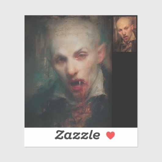 Self Portrait — Gothic Fine Art Aufkleber (Blatt)