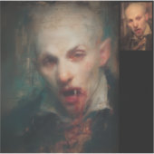 Self Portrait — Gothic Fine Art Aufkleber (Vorderseite)