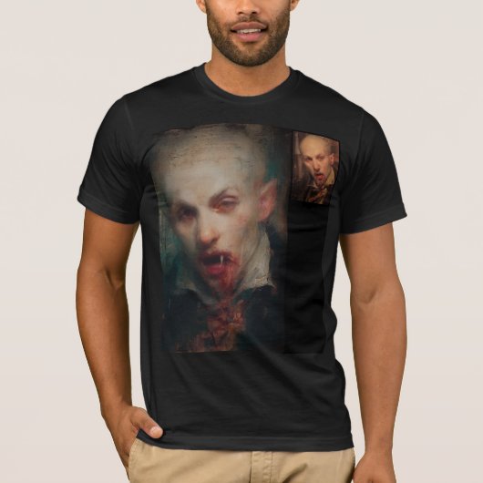 Self Portrait — Gothic Vampire Art T-Shirt (Vorderseite)