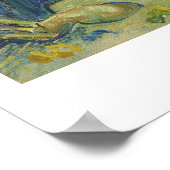 "Self Portrait" mit Palette, Vincent van Go Poster (Ecke)