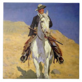 “Self Portrait on a Horse” by Frederic Remington Fliese (Vorderseite)