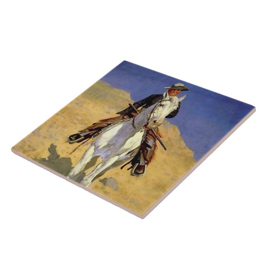 “Self Portrait on a Horse” by Frederic Remington Fliese (Seite)