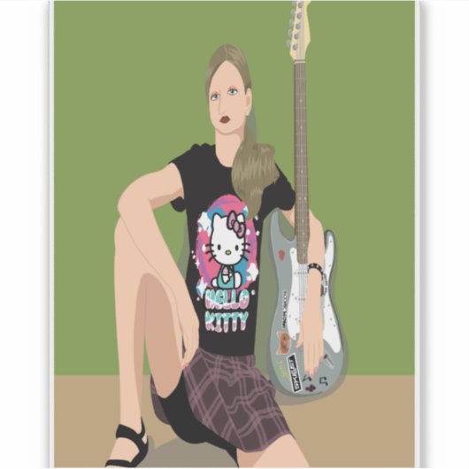 Self-Portrait Sticker (Vorderseite)