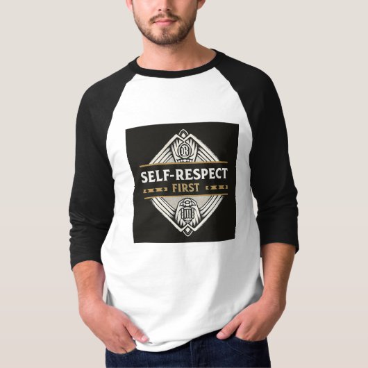Self-Respect First | Premium Mindset T-Shirt | Lux (Vorderseite)
