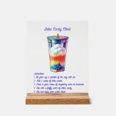 Self-Serve Mocktail Acrylic Sign Acrylschild (Vorderseite)