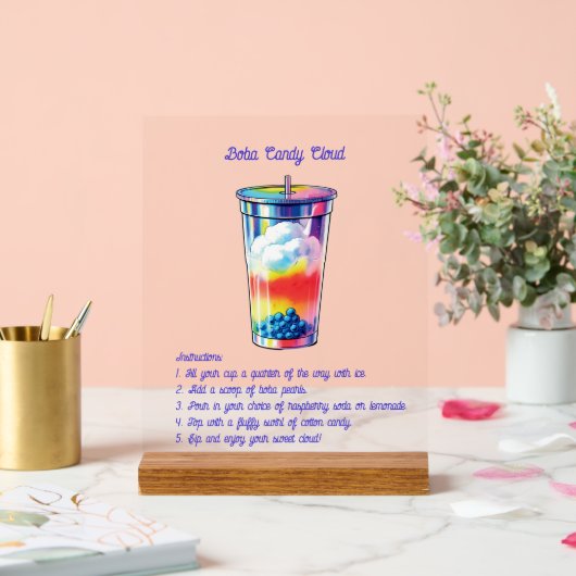 Self-Serve Mocktail Acrylic Sign Acrylschild (Hochzeit)