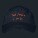 Self Service Ich bin Set Text Elegant Empowering-H Bestickte Baseballkappe<br><div class="desc">"Selbstbedienung in ihrem besten,  maßgeschneiderten Text Nehmen Sie Kontrolle,  tun Sie es selbst. Ich bin Set Custom Text,  der Ihnen die Möglichkeit gibt,  Ihren eigenen Erfolg zu unterstützen,  und zwar Schritt für Schritt."</div>