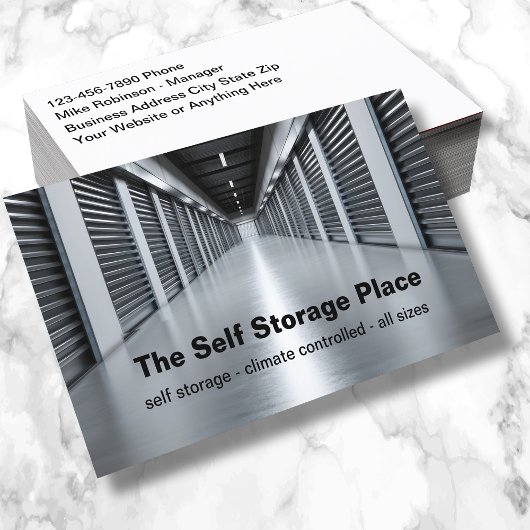 Self Storage Theme Business Cards Visitenkarte