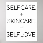 Selfcare Selflove Skin Lover Sk Poster (Vorne)
