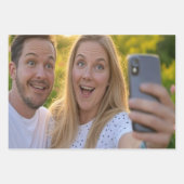 Selfie anpassen geschenkpapier set (Vorderseite 2)