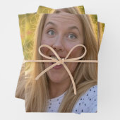 Selfie anpassen geschenkpapier set (Beispiel)