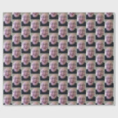 Selfie auf Personalisiertem Weihnachtswrapping Pap Geschenkpapier (Flach)