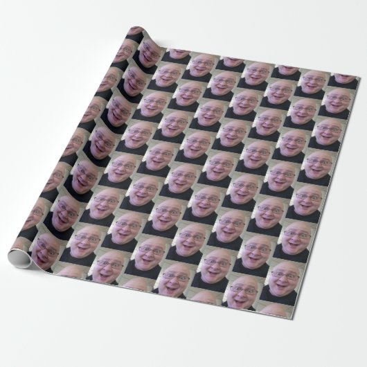 Selfie auf Personalisiertem Weihnachtswrapping Pap Geschenkpapier (Ungerollt)