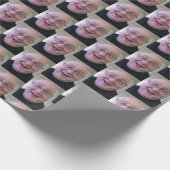 Selfie auf Personalisiertem Weihnachtswrapping Pap Geschenkpapier (Ecke)