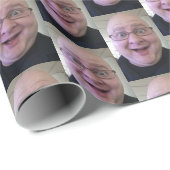 Selfie auf Personalisiertem Weihnachtswrapping Pap Geschenkpapier (Rolleneckpunkt)
