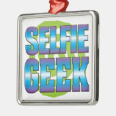 Selfie Aussenseiter v3 Silbernes Ornament (Links)