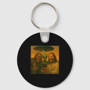 Selfie Bigfoot Jesus Alien - Cryptid Funny Sasquas Schlüsselanhänger