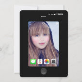 Selfie Birthday Party Foto Einladung (Vorderseite)