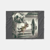 Selfie Cat Dinosaur T Alien UFO Rex Fleecedecke (Vorderseite (Horizontal))