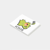 Selfie - Cellfie Biologie-Wissenschaft Post-it Klebezettel (angewinkelt)