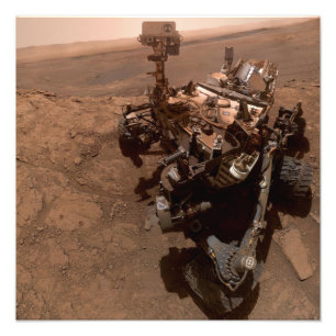 Selfie der Mars Curiosity Rote Marsszene Fotodruck