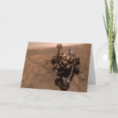 Selfie der Mars Neugier Roter Marsch Landschaft Karte (Vorderseite)