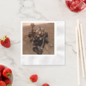 Selfie der Mars Neugier Roter Marsch Landschaft Serviette (Beispiel)