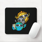 Selfie Earth Moon Sun Chaser Total Solar Eclipse 2 Mousepad (Mit Mouse)