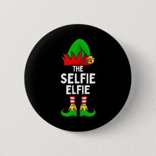 Selfie Elfie Elf Matching Familie Weihnachten Button