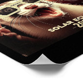 Selfie Ferret Kids Mens Solar Eclipse Ferret Poster (Ecke)