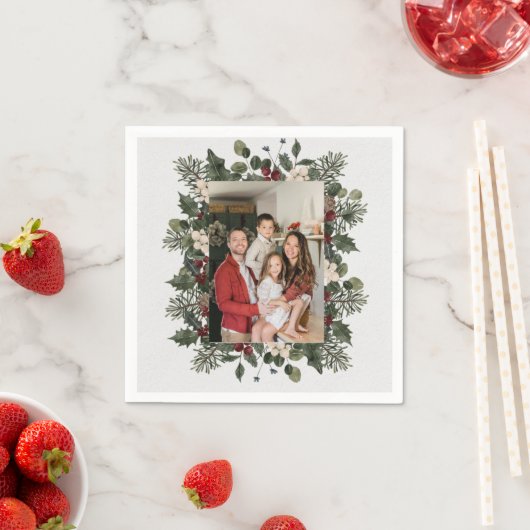 Selfie Foto Upload | Ihr Party für Familienspass Serviette (Beispiel)