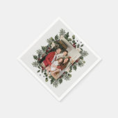 Selfie Foto Upload | Ihr Party für Familienspass Serviette (Ecke)