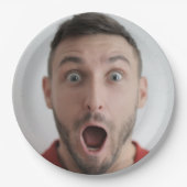 Selfie Foto Upload | Ihr Party zum Gesichtsvergnüg Pappteller (Vorderseite)