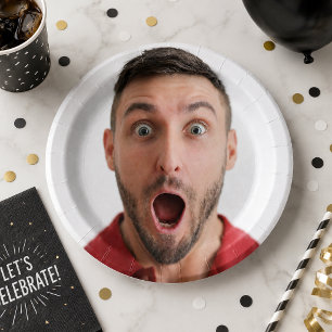 Selfie Foto Upload   Ihr Party zum Gesichtsvergnüg Pappteller
