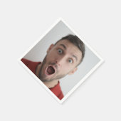 Selfie Foto Upload | Ihr Party zum Gesichtsvergnüg Serviette (Ecke)