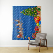 Selfie Foto Weihnachten Weihnachtsgeschenk fallen Wandteppich (Beispiel)