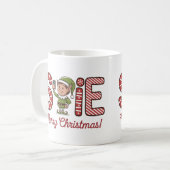 sELFie Frohe Weihnachten Kaffeetasse (Vorderseite Links)